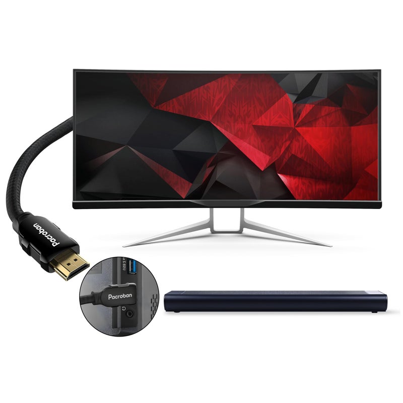 Pacroban eARC HDMI to HDMI Cable 6 FT â€“ Premium HDMI 2.1 Cord Works with Only HDMI-Enabled Devices Including Dolby Soundbar, TV, Monitor, Projector, PC & Laptop â€“ Braided, Pure Copper, Built to Last - Image 4